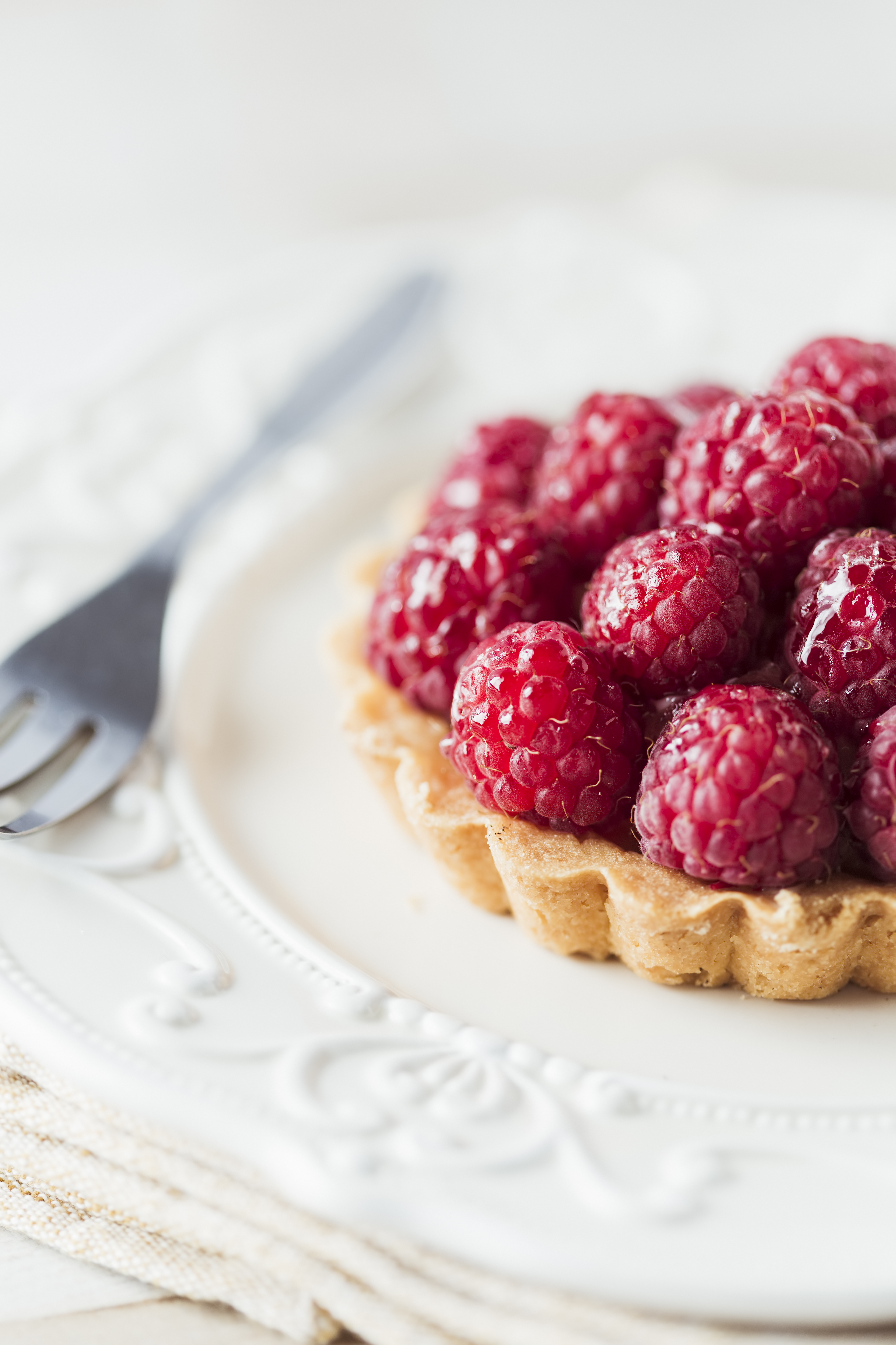 Raspberry Sour Cream Tart