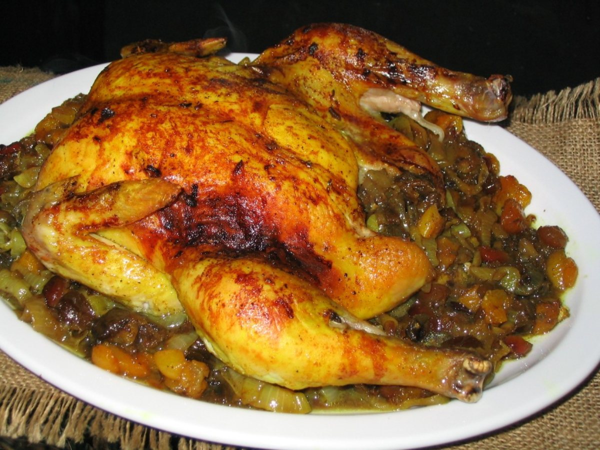 Roast Chicken with Dried Fruit BigOven