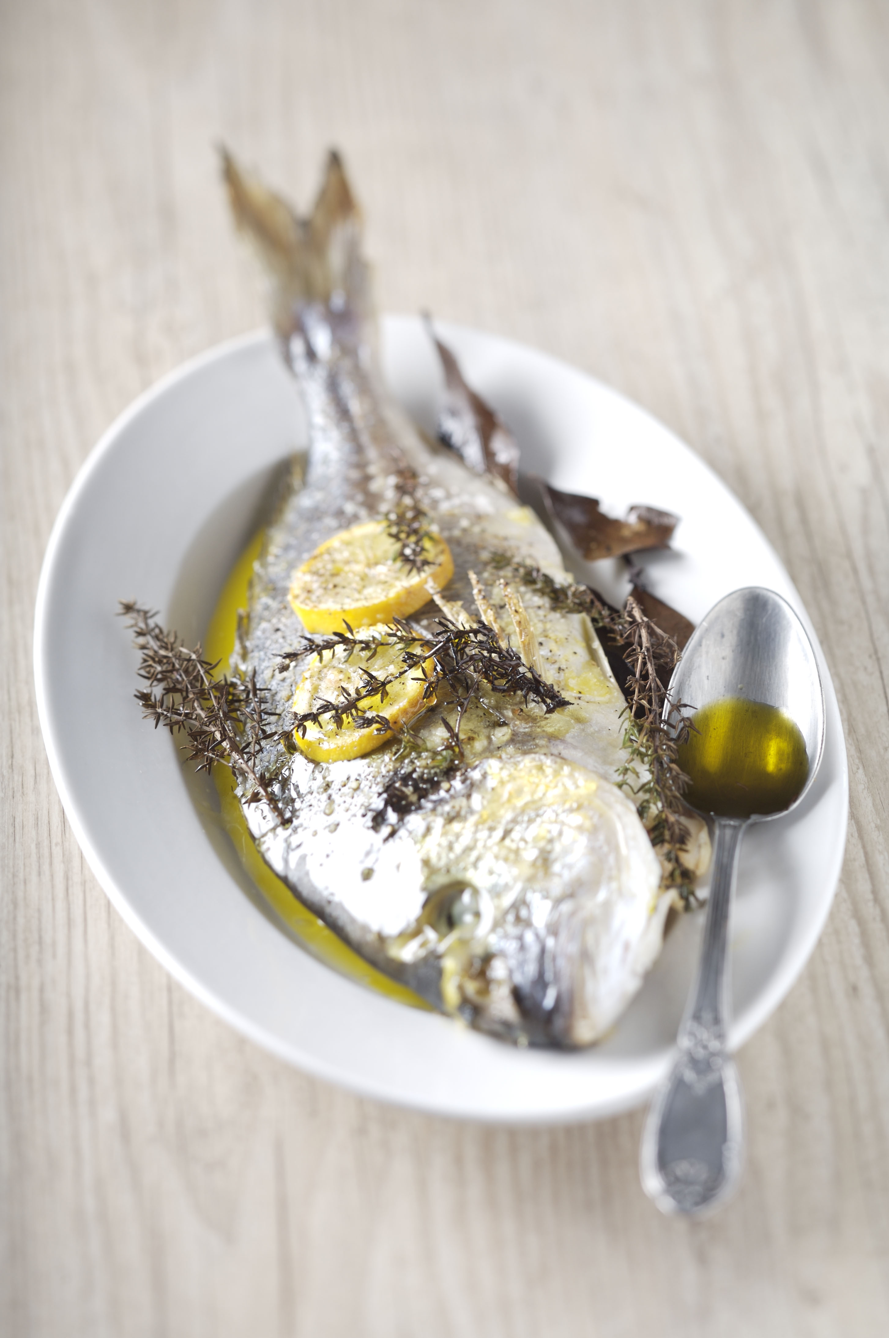 Roasted Sea Bream with Lemon and Olive Oil - BigOven