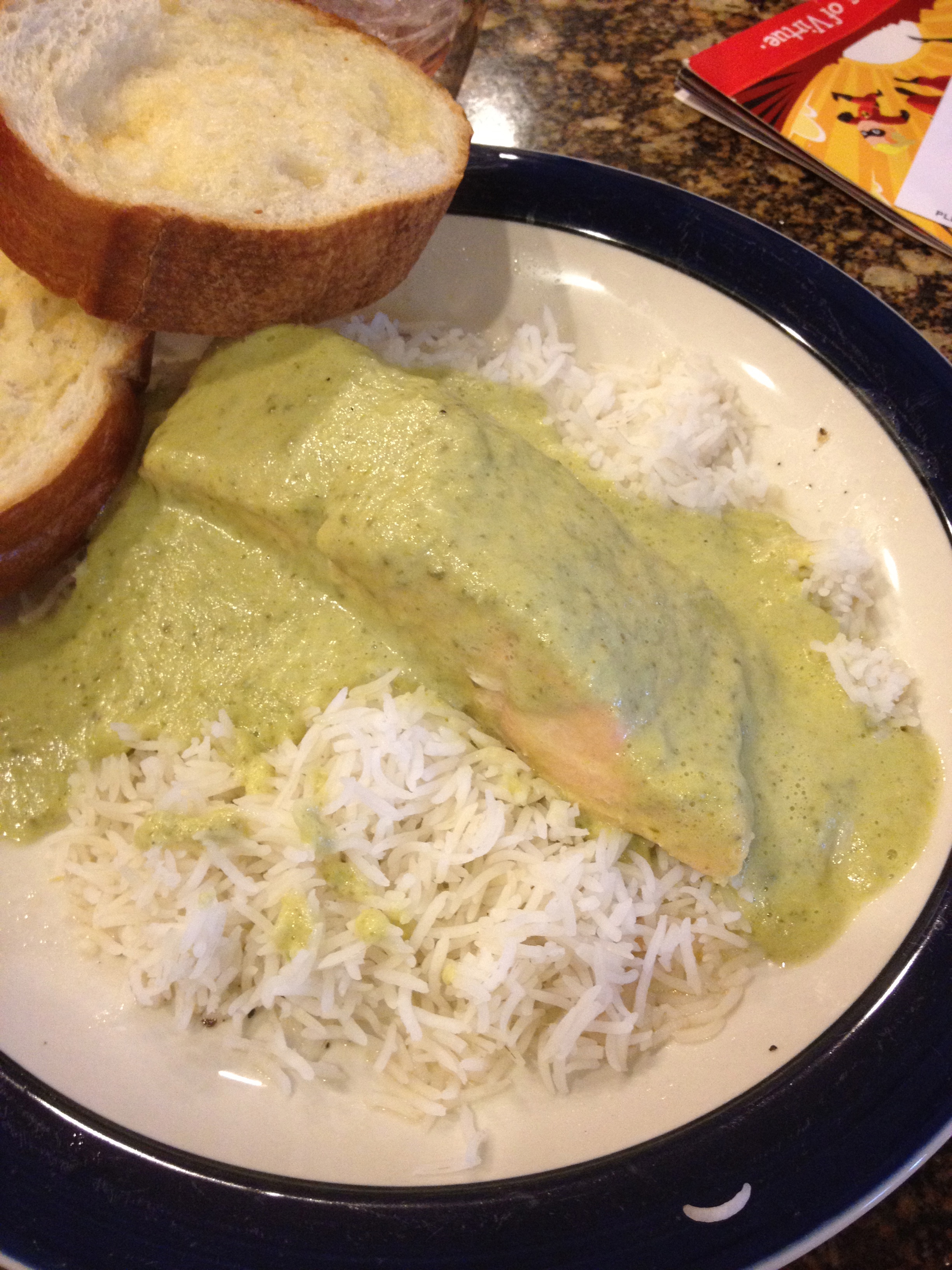 Salmon in Green Chili Cream Sauce BigOven