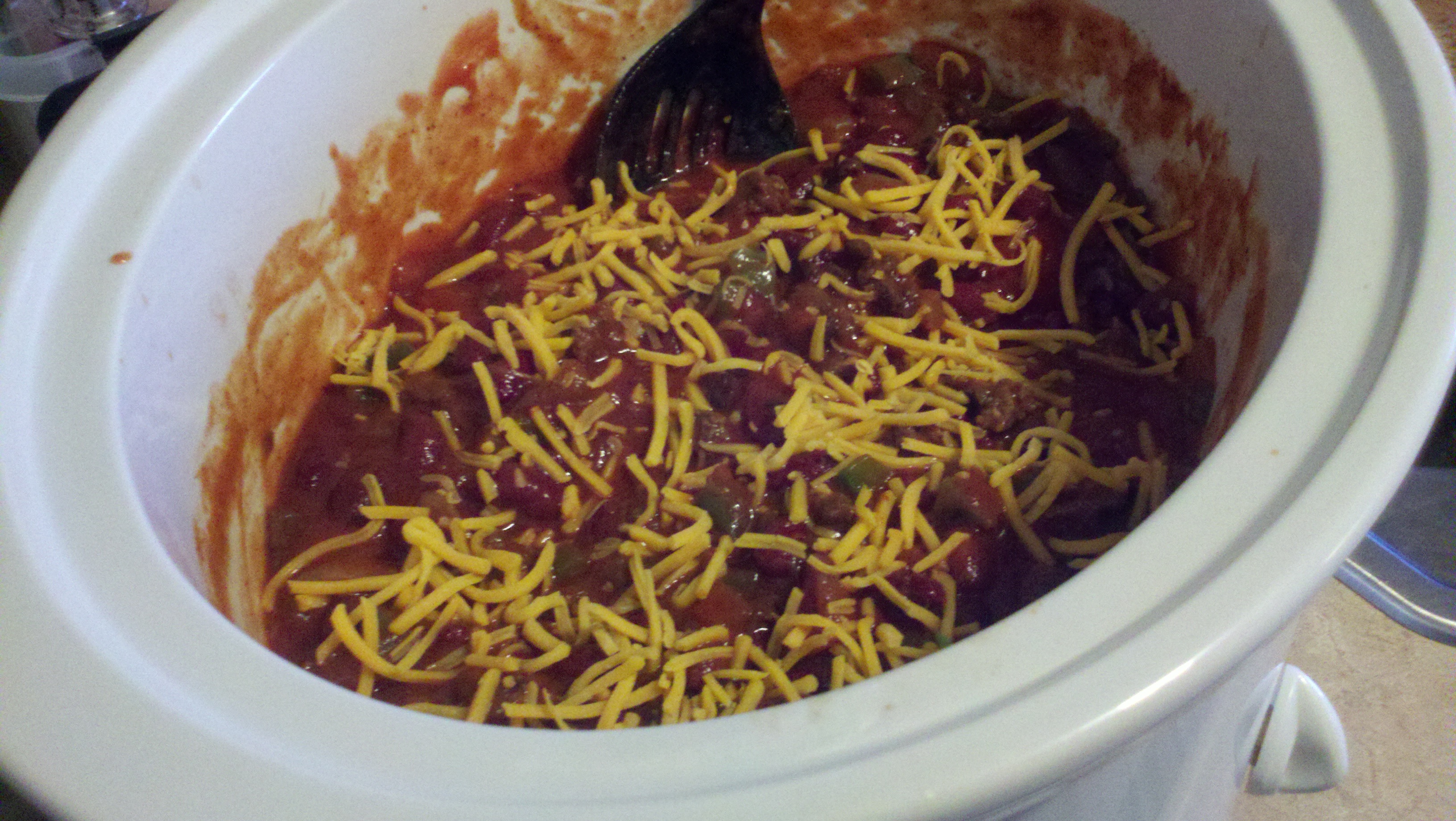 Slow Cooker Double Cheese Chili  BigOven