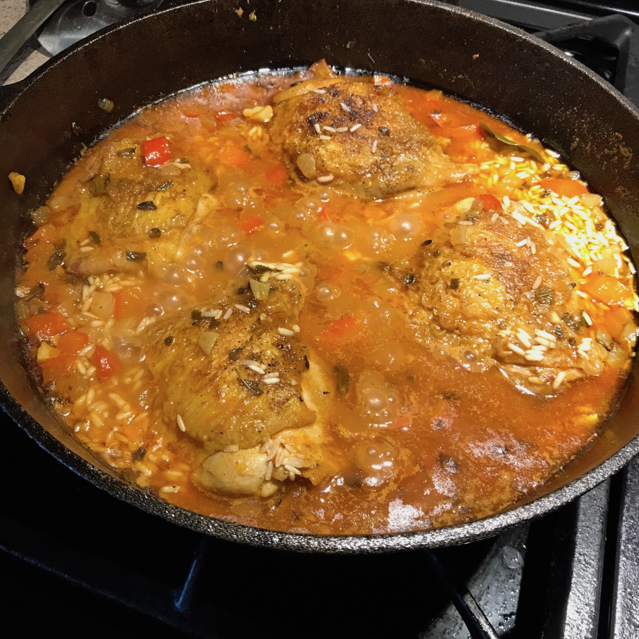 Arroz Con Pollo -- Chicken with Rice, By Three Guys From Miami