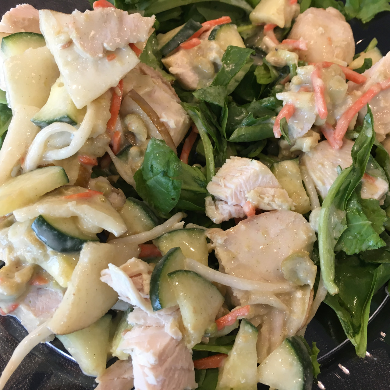 Asian Chicken Salad with Wasabi Dressing