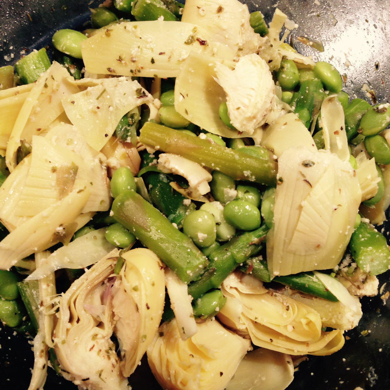 Asparagus, Artichoke, &amp; Edemame Salad