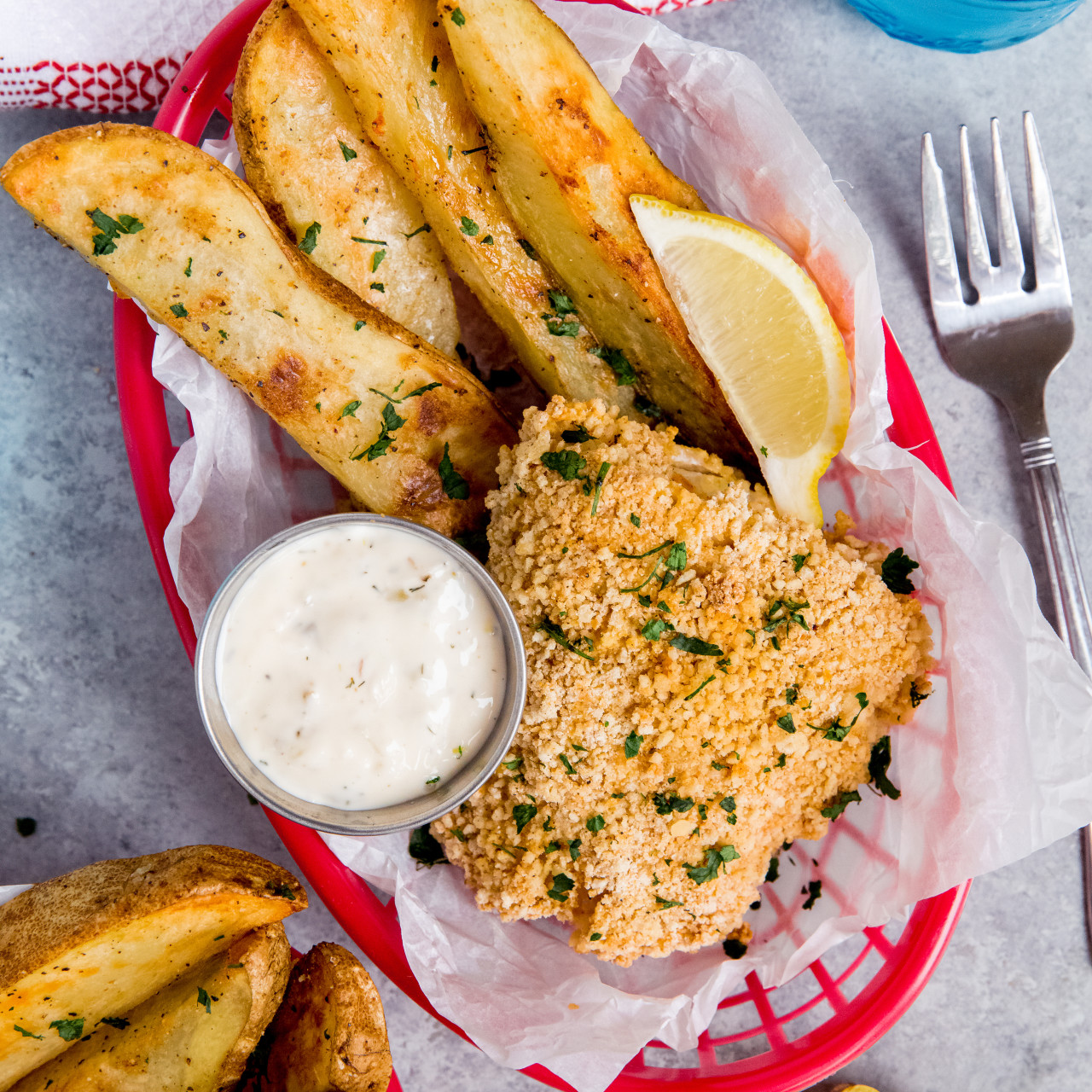 Baked Fish and Chips