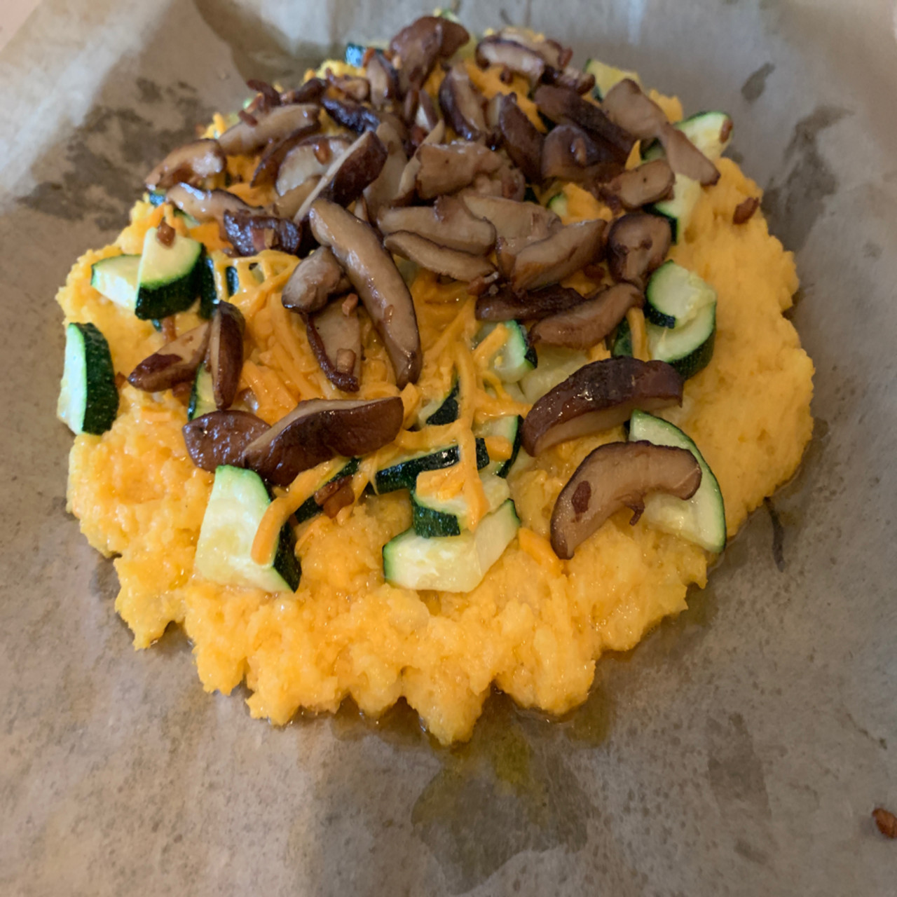 Baked Polenta with Shitake Mushrooms
