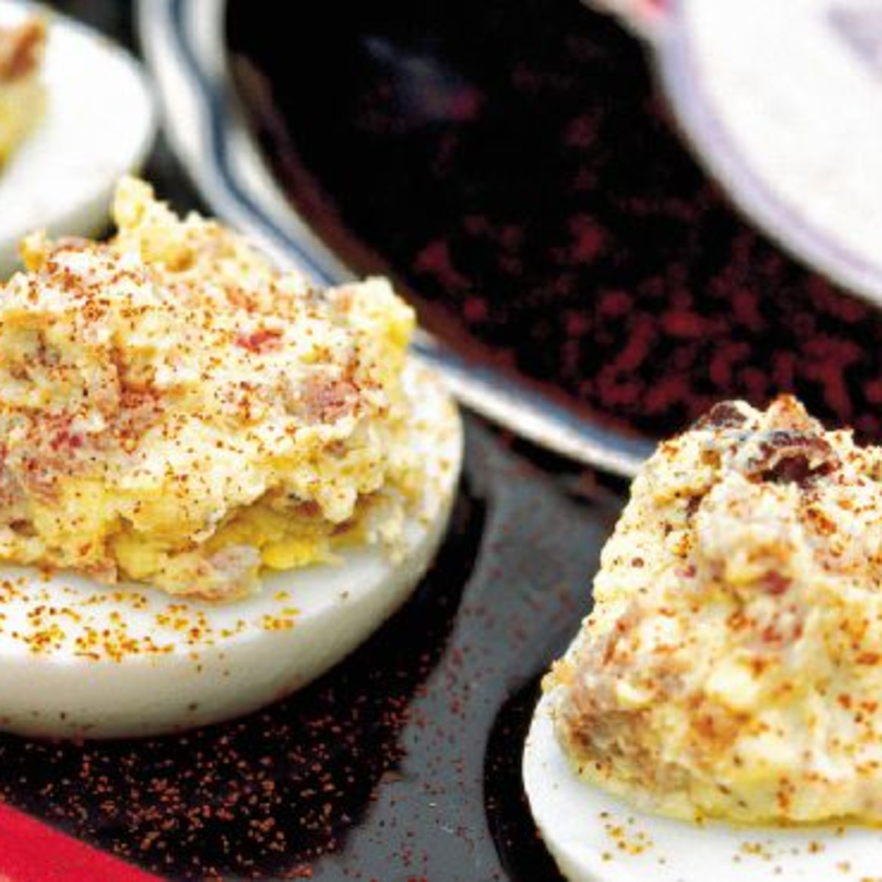 Barbecue Deviled Eggs