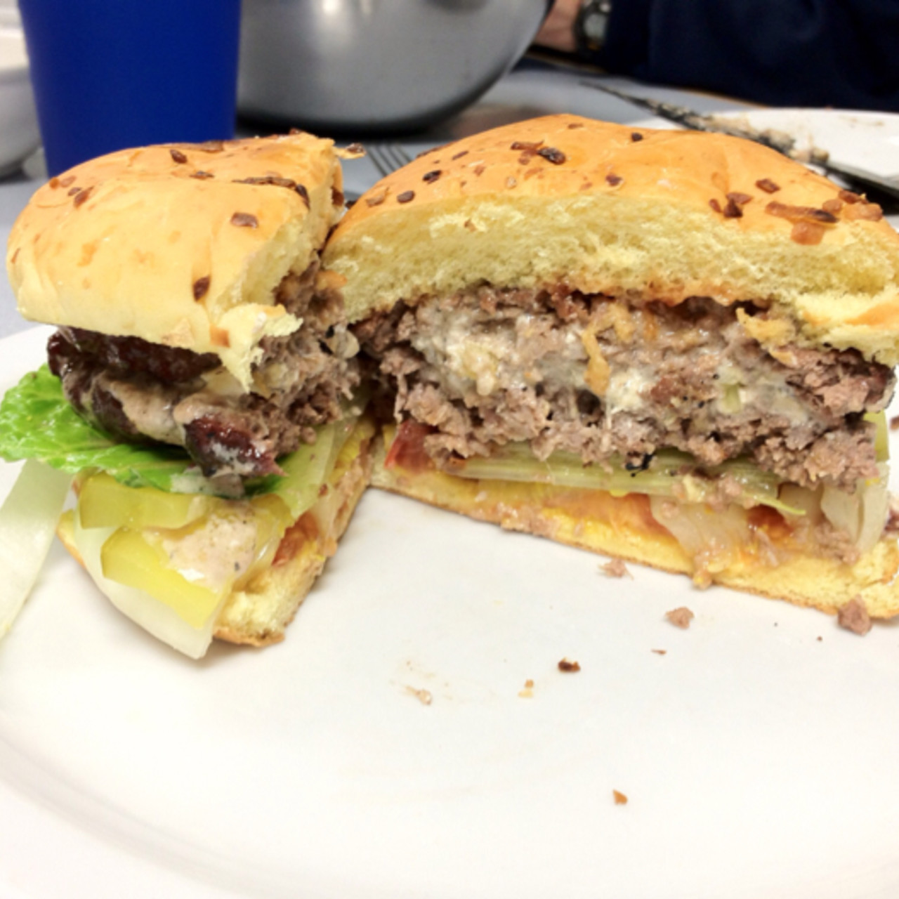 Bleu Cheese Stuffed Hamburgers