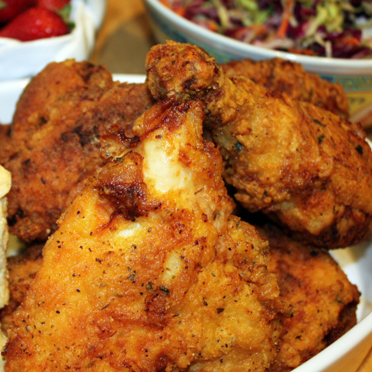 Bourbon brined fried chicken recipe