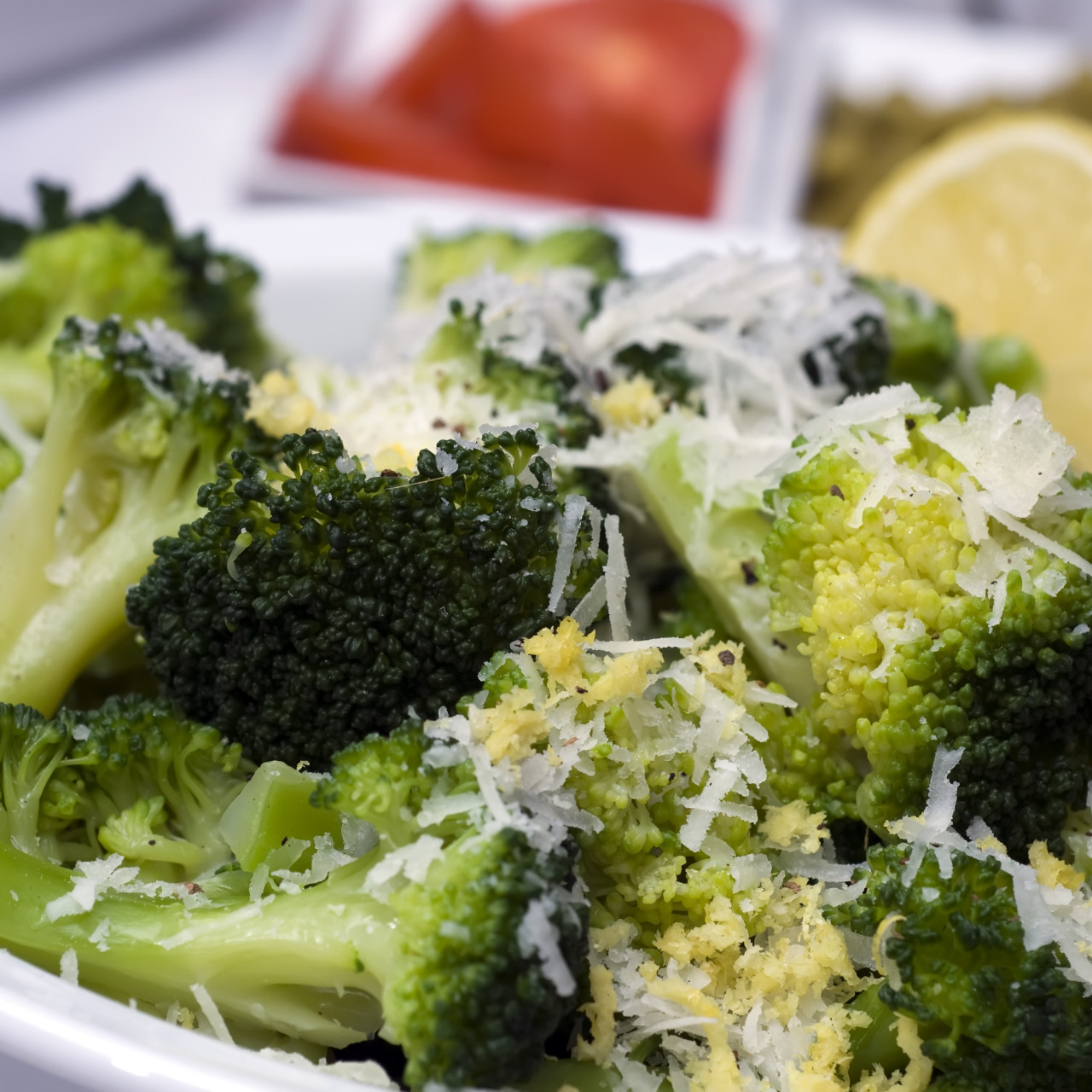 Broccoli with Garlic and Parmesan Cheese