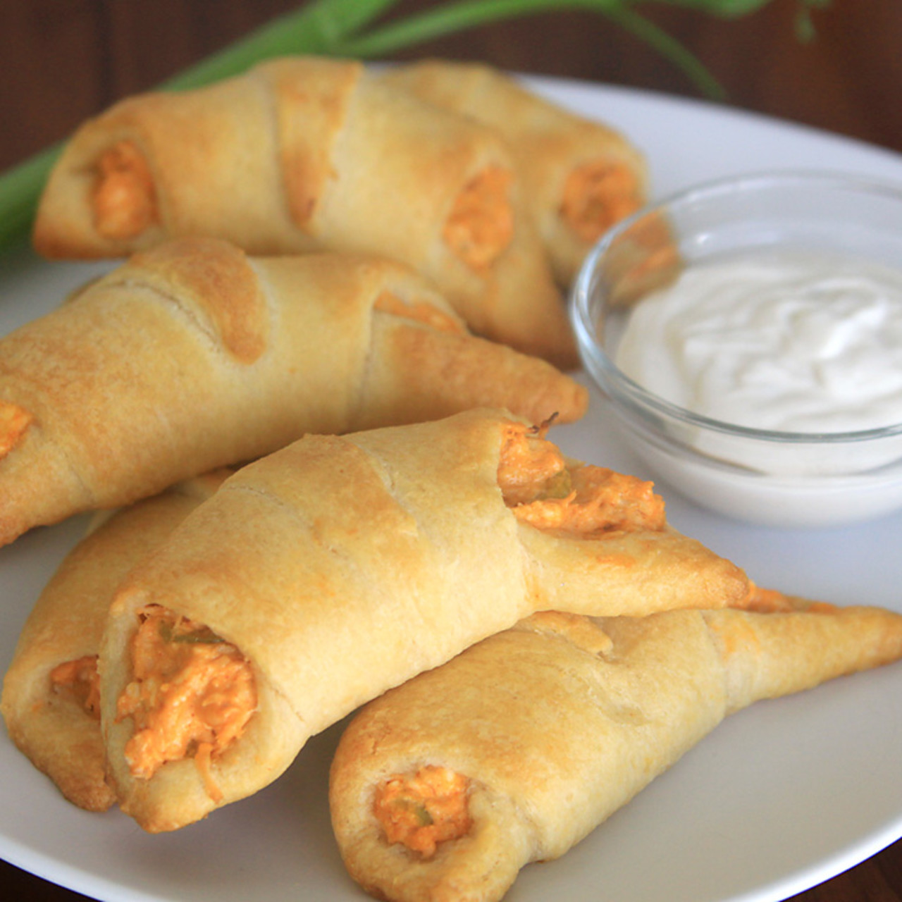 Buffalo Chicken Rollups