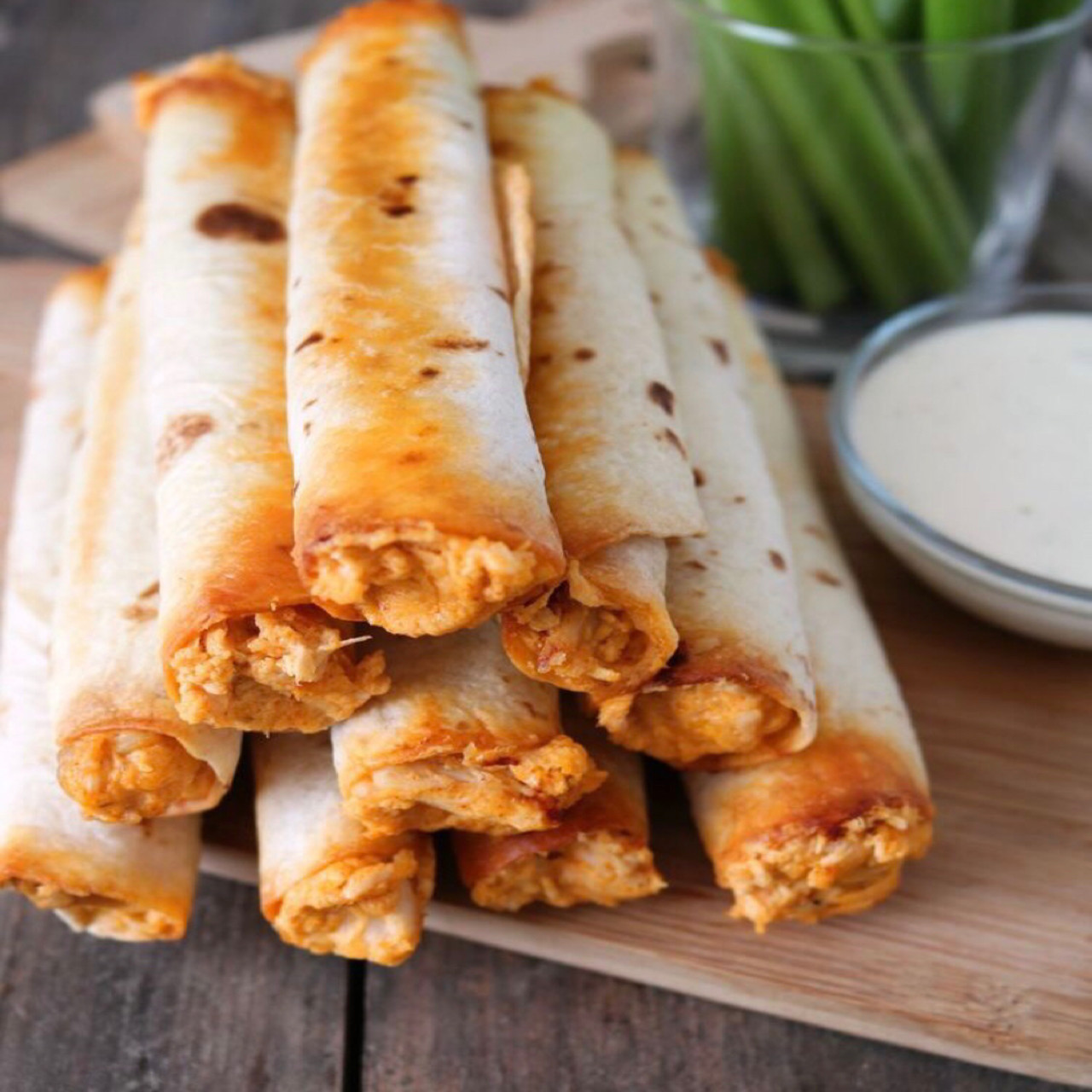 Buffalo Chicken Taquitos