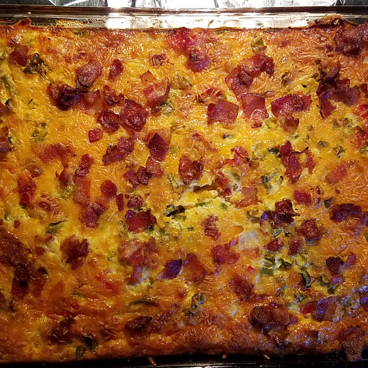Cheesy Bacon and Egg Bake