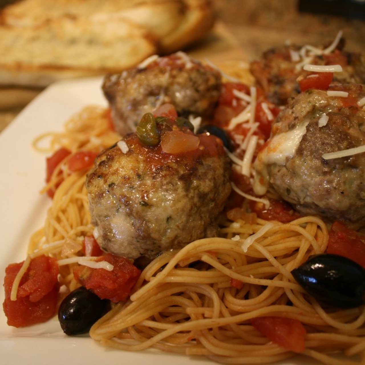 Cheesy Spaghetti and Meatballs