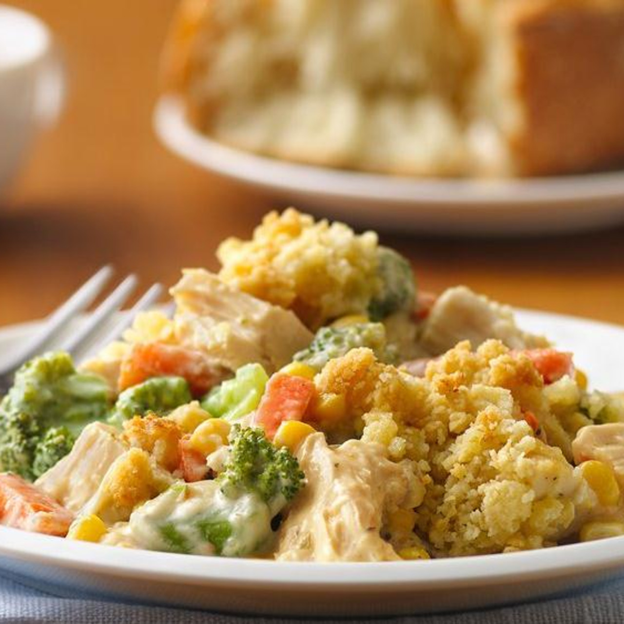 Chicken and Vegetable Alfredo Pot