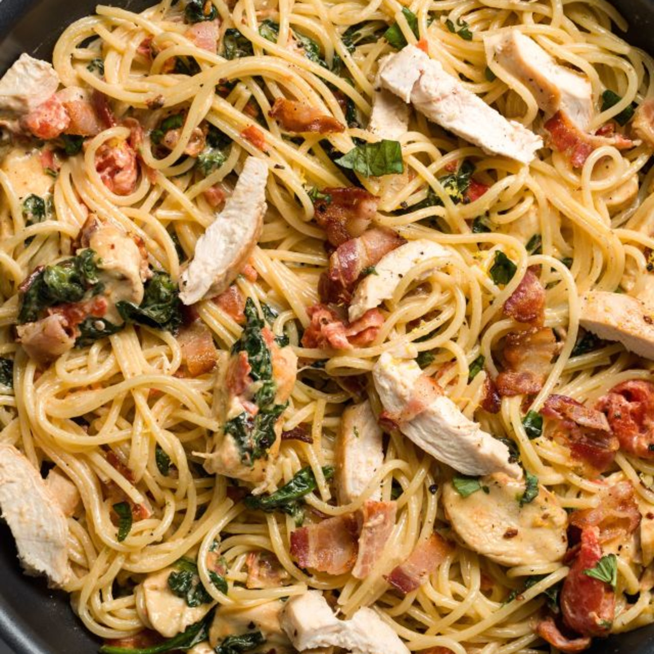 chicken-bacon-spinach-pasta