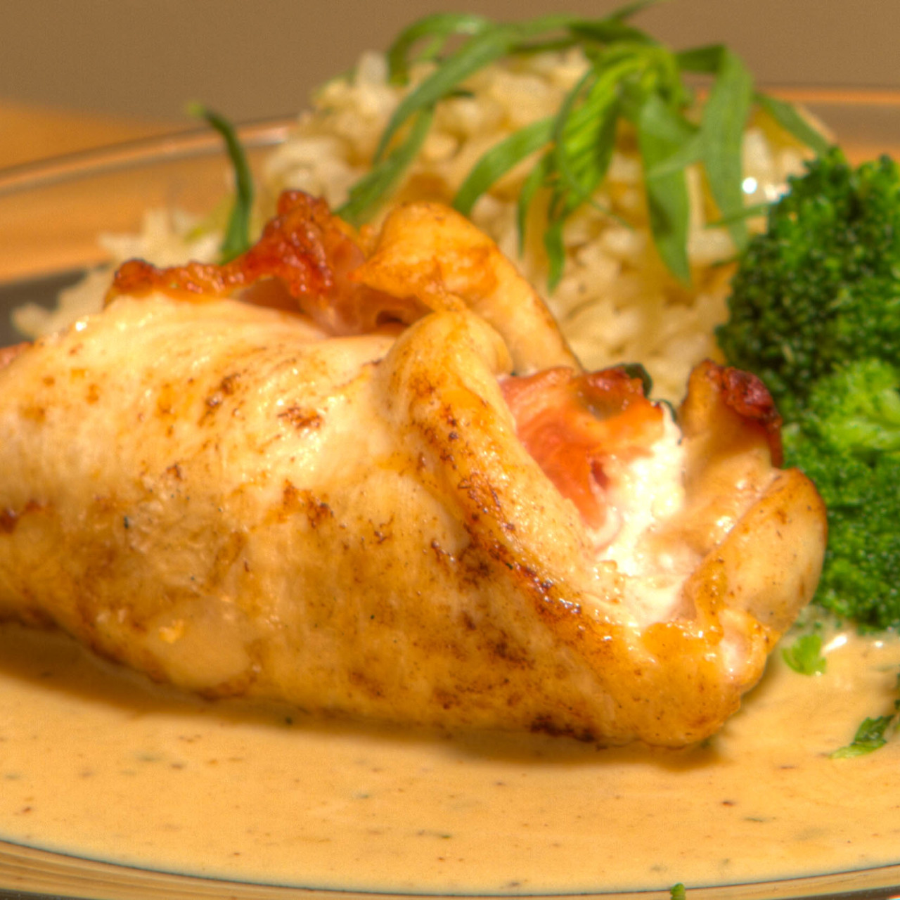 Chicken, Basil, Prosciutto and Goat Cheese Roulade With Lemon