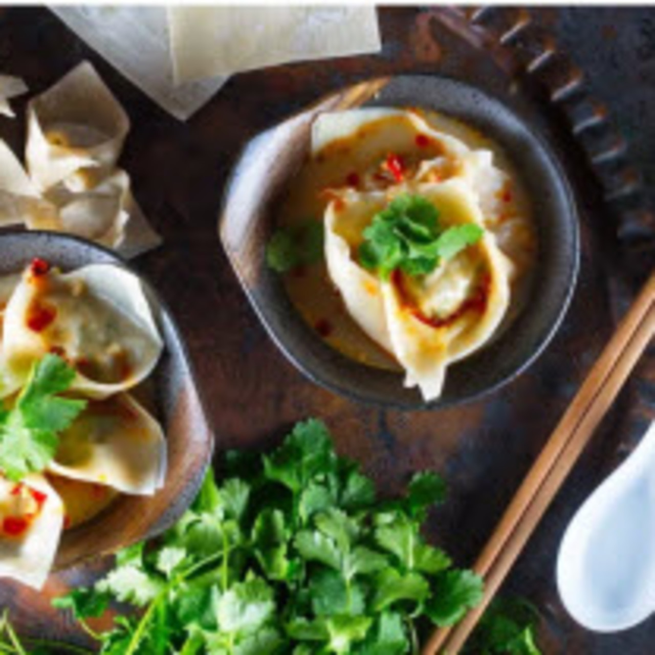 Chicken Cilantro Wontons