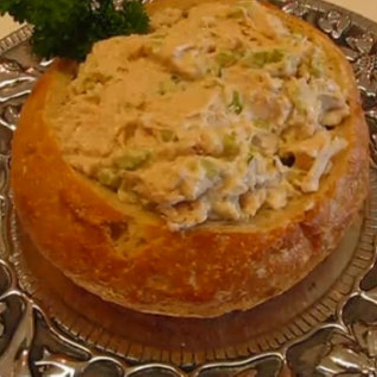 Chicken Salad In Bread Bowl