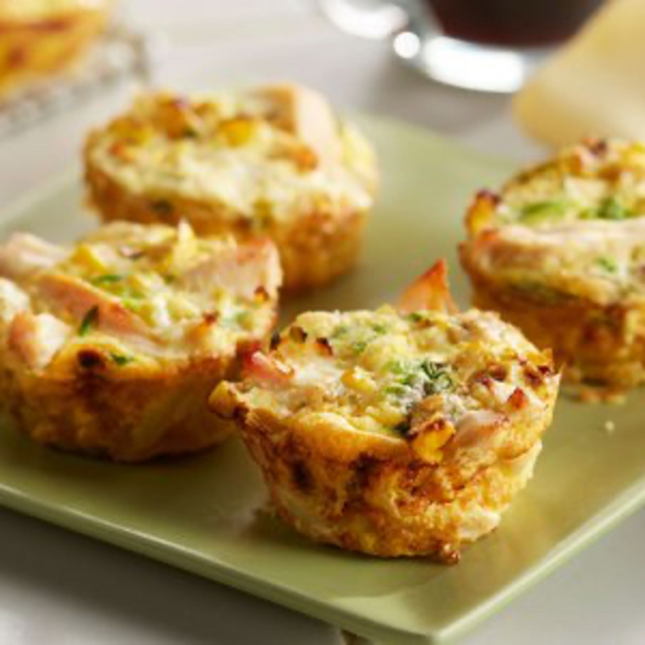 Chicken, Squash & Blue Cheese Mini Frittatas