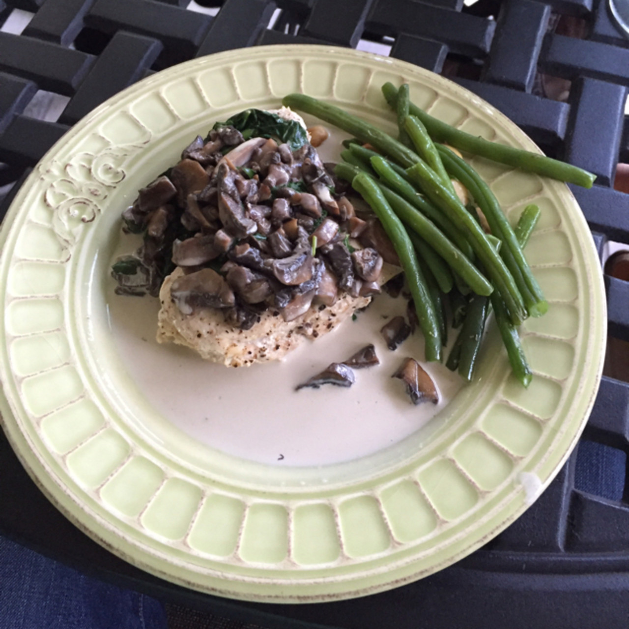 Chicken with Creamy Wild Mushroom and Tarragon Sauce