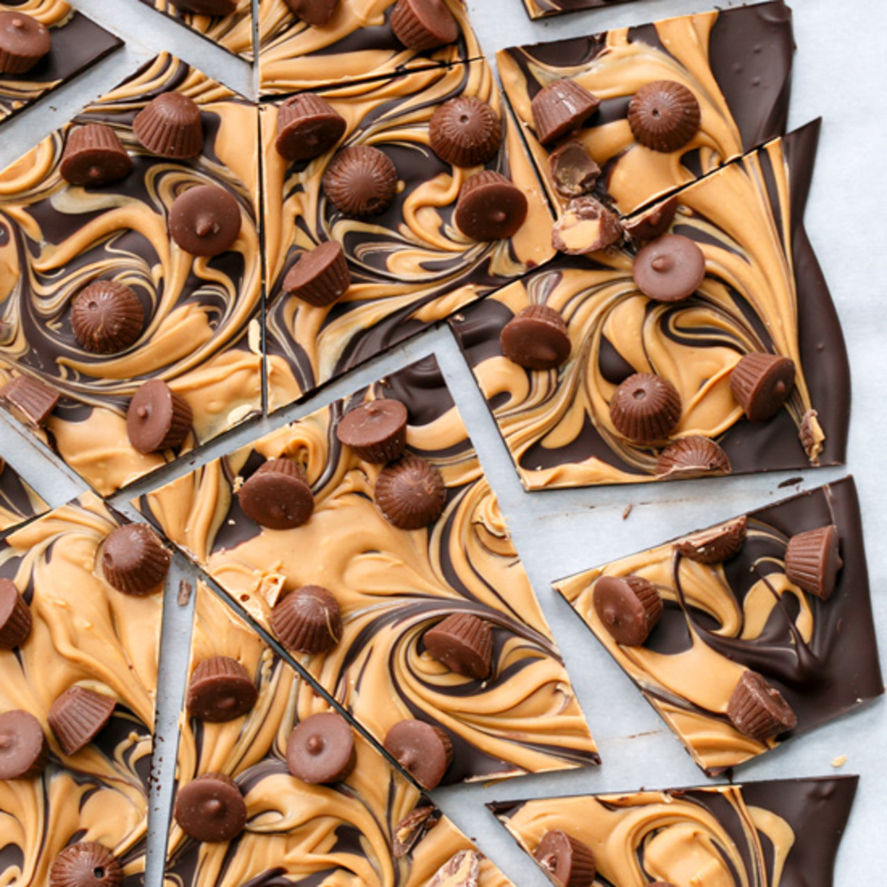 Chocolate Peanut Butter Cup Bark