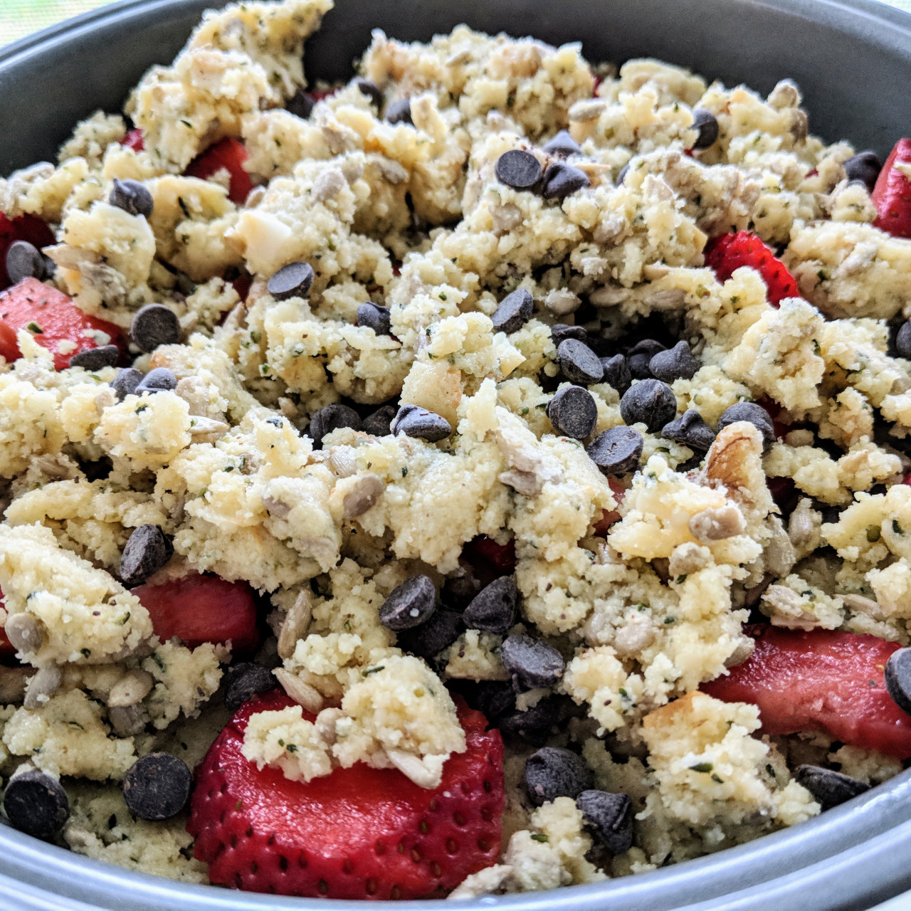 Chunky Strawberry Chocolate Jam Bars