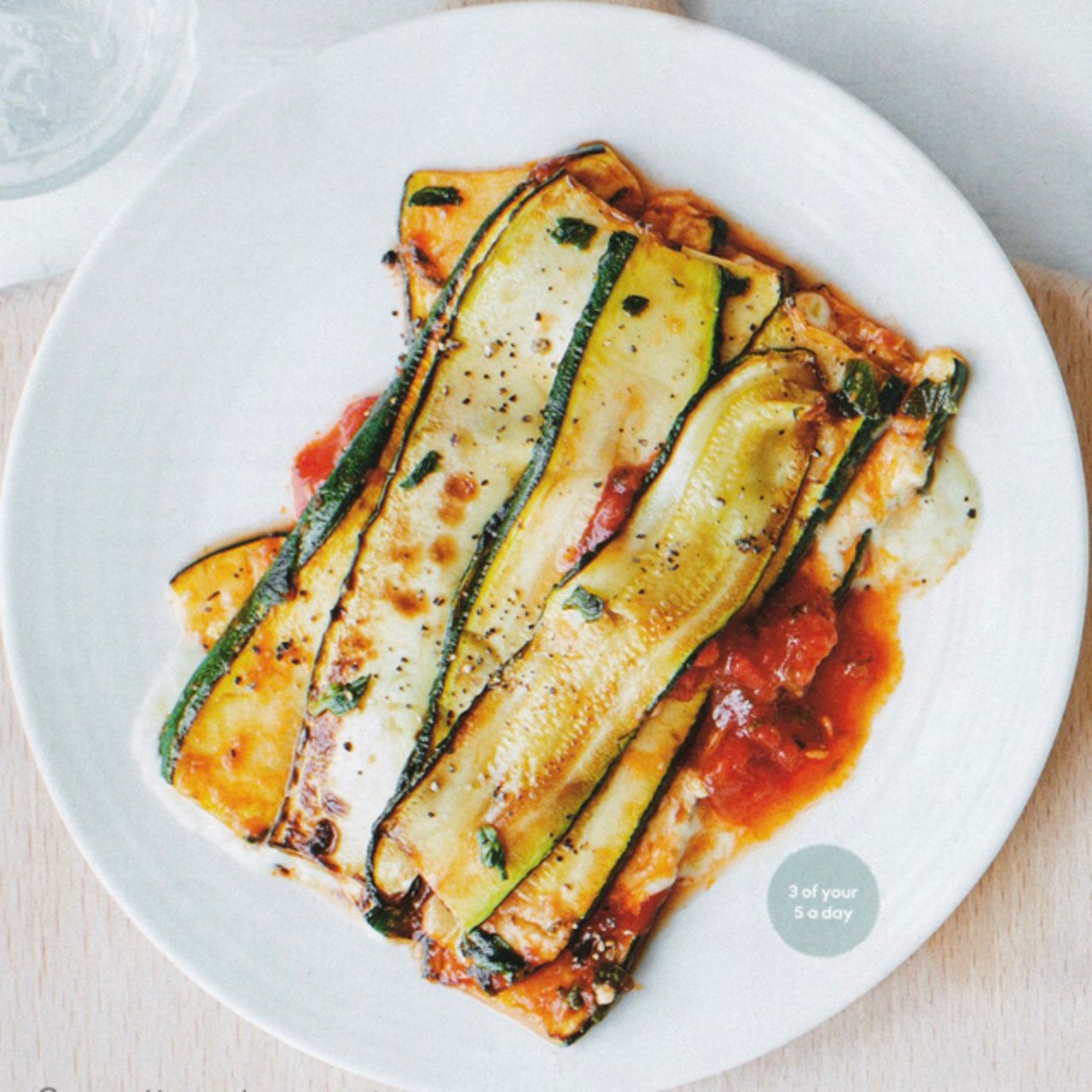 Courgette and goats' cheese lasagne