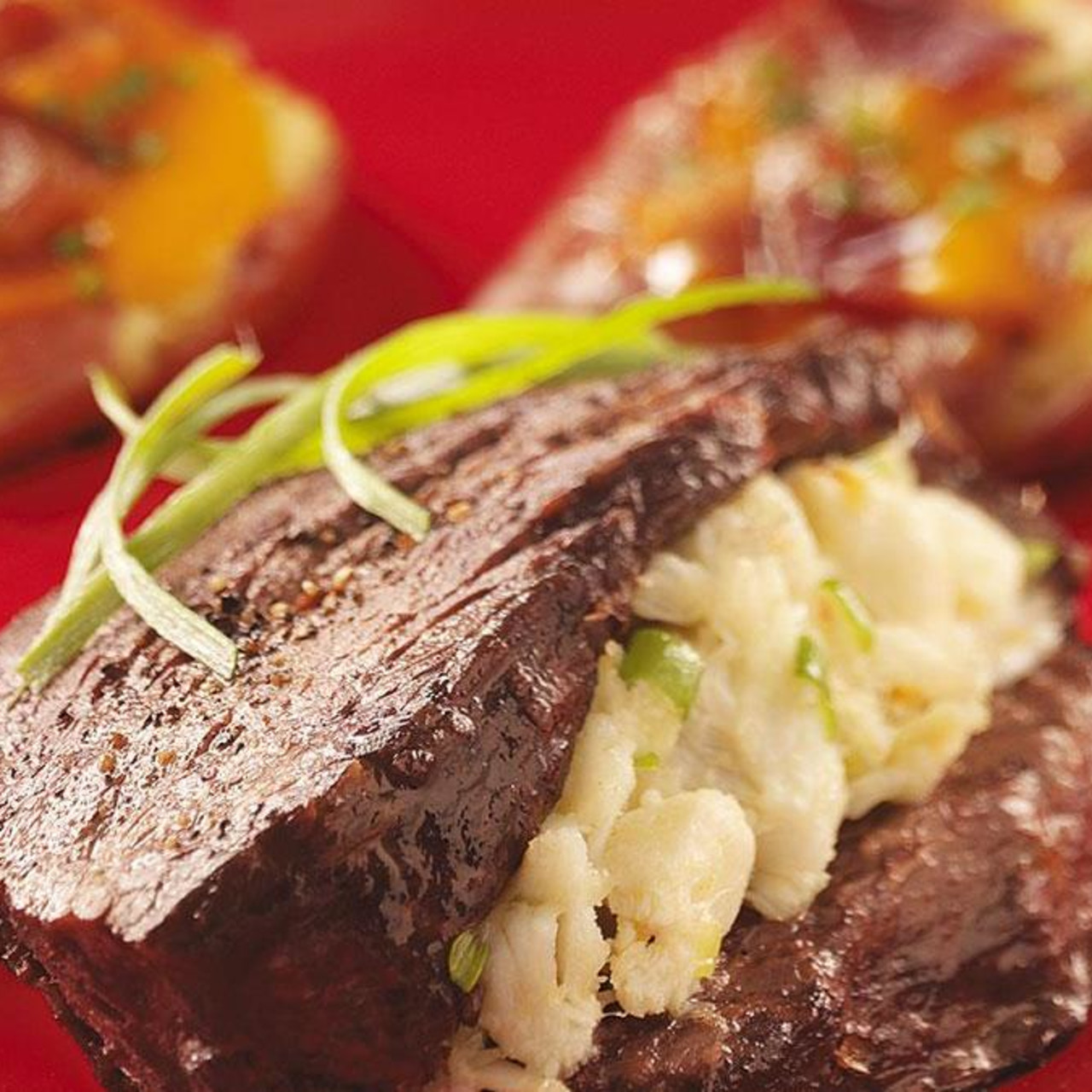 Air Fryer CrabStuffed Steak