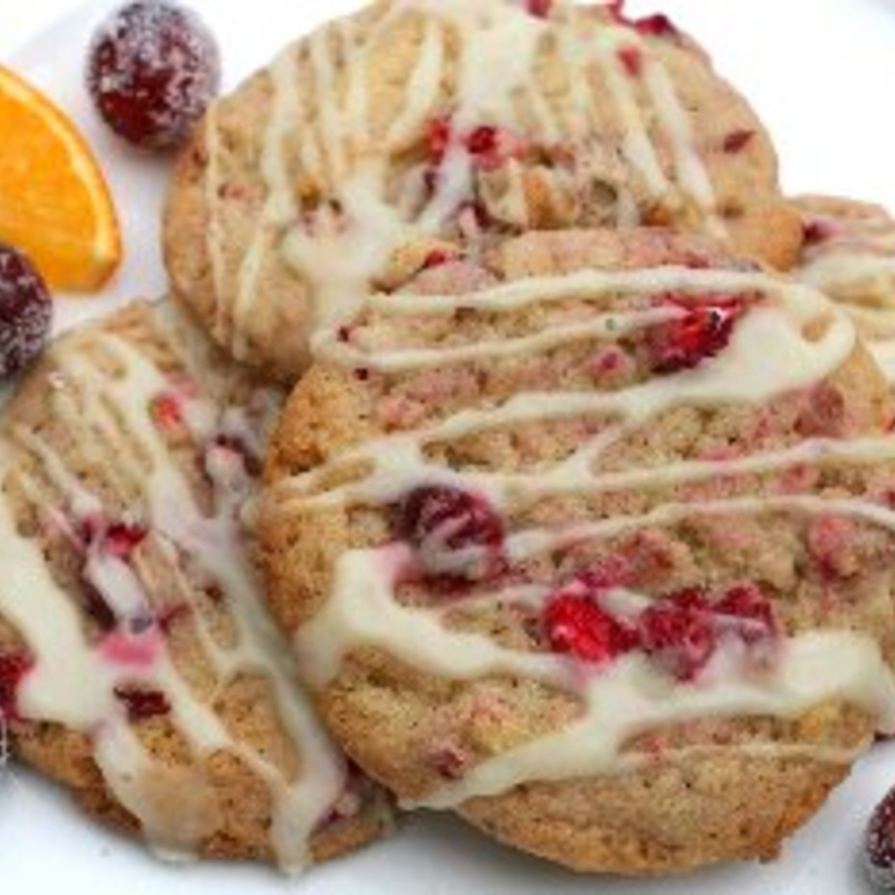 Cranberry Cookies With Orange Glaze 4779