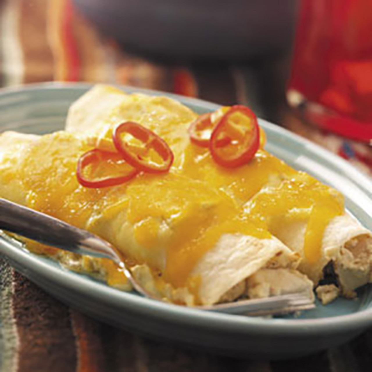 Creamy Turkey Enchiladas