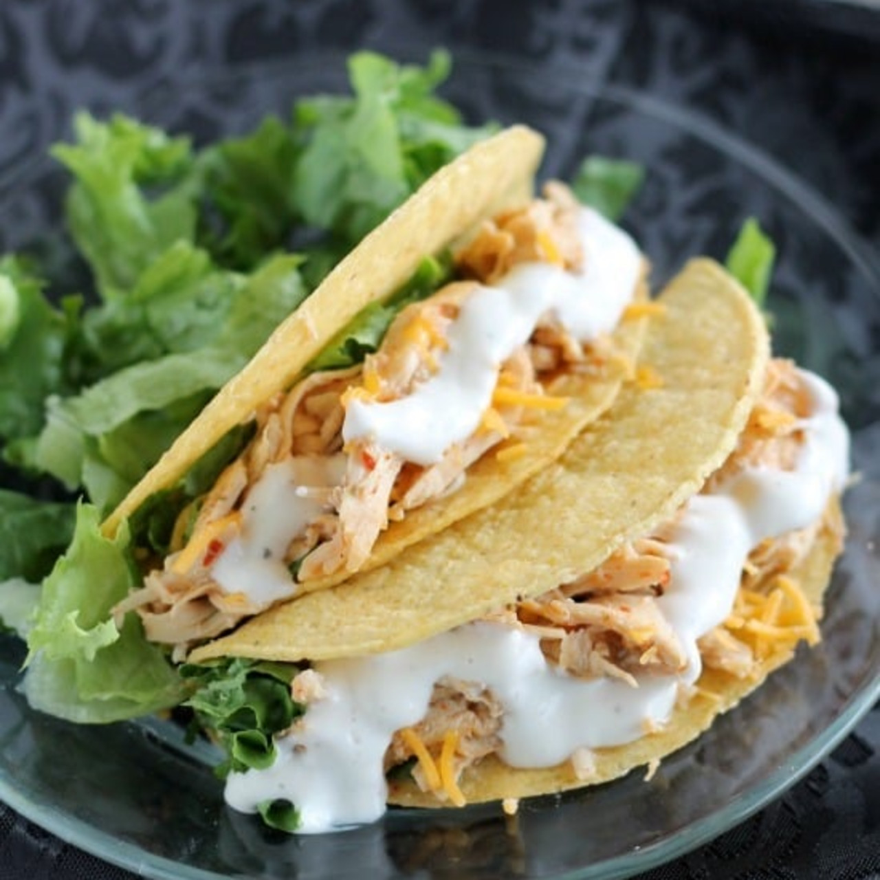 Crock Pot Ranch Chicken Tacos