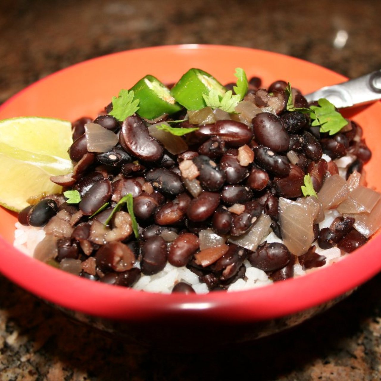 How to make Bistro black beans rice