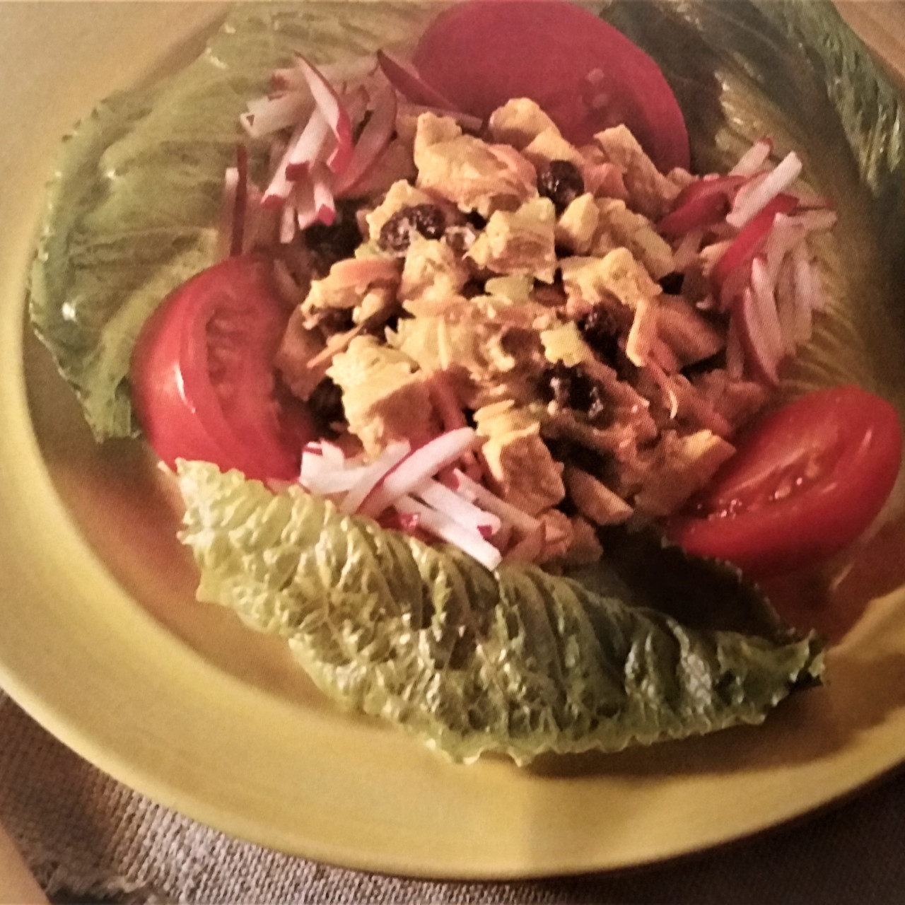 Curried Chicken Salad with Raisins