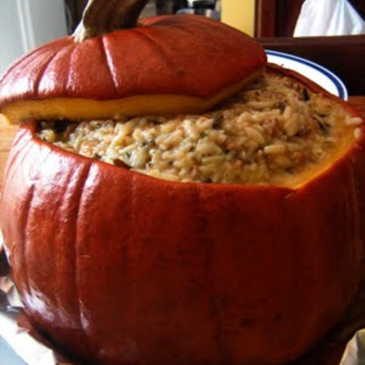 Dinner In A Pumpkin