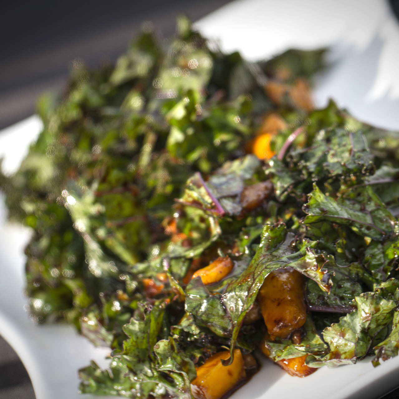 Dr. Ruby’s Miso Mango Kale Salad