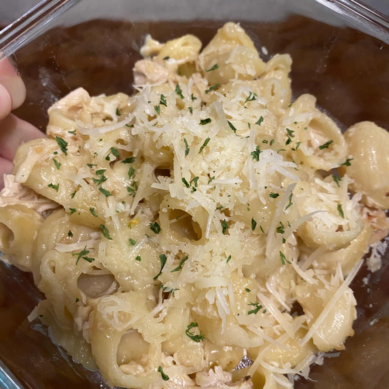 Dump And Bake Chicken Alfredo Pasta Casserole dump-and-bake-chicken-alfredo-pasta-casserole