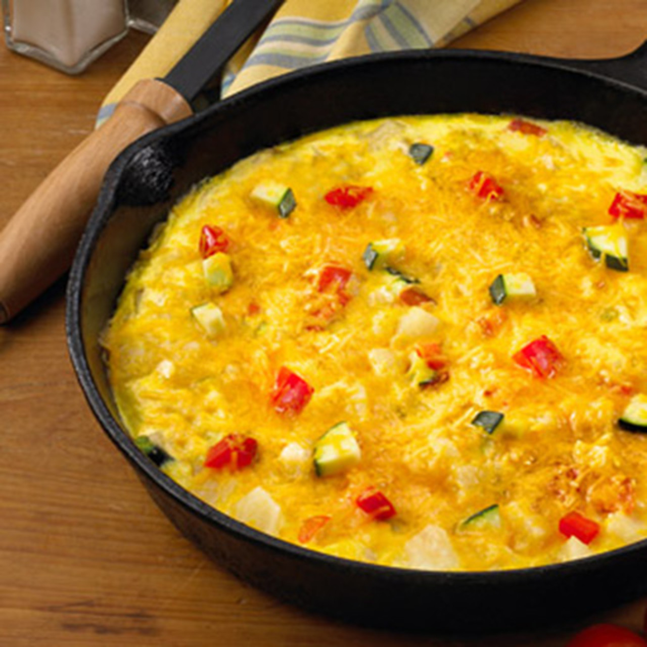 Easy Vegetable Frittata Skillet Recipe 