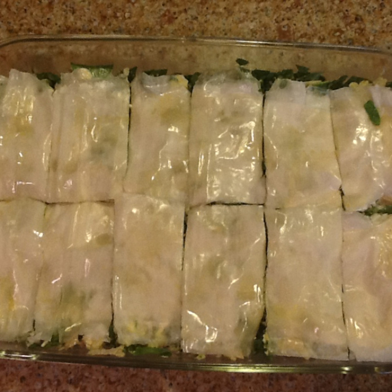 Filo Spinach Feta Bake