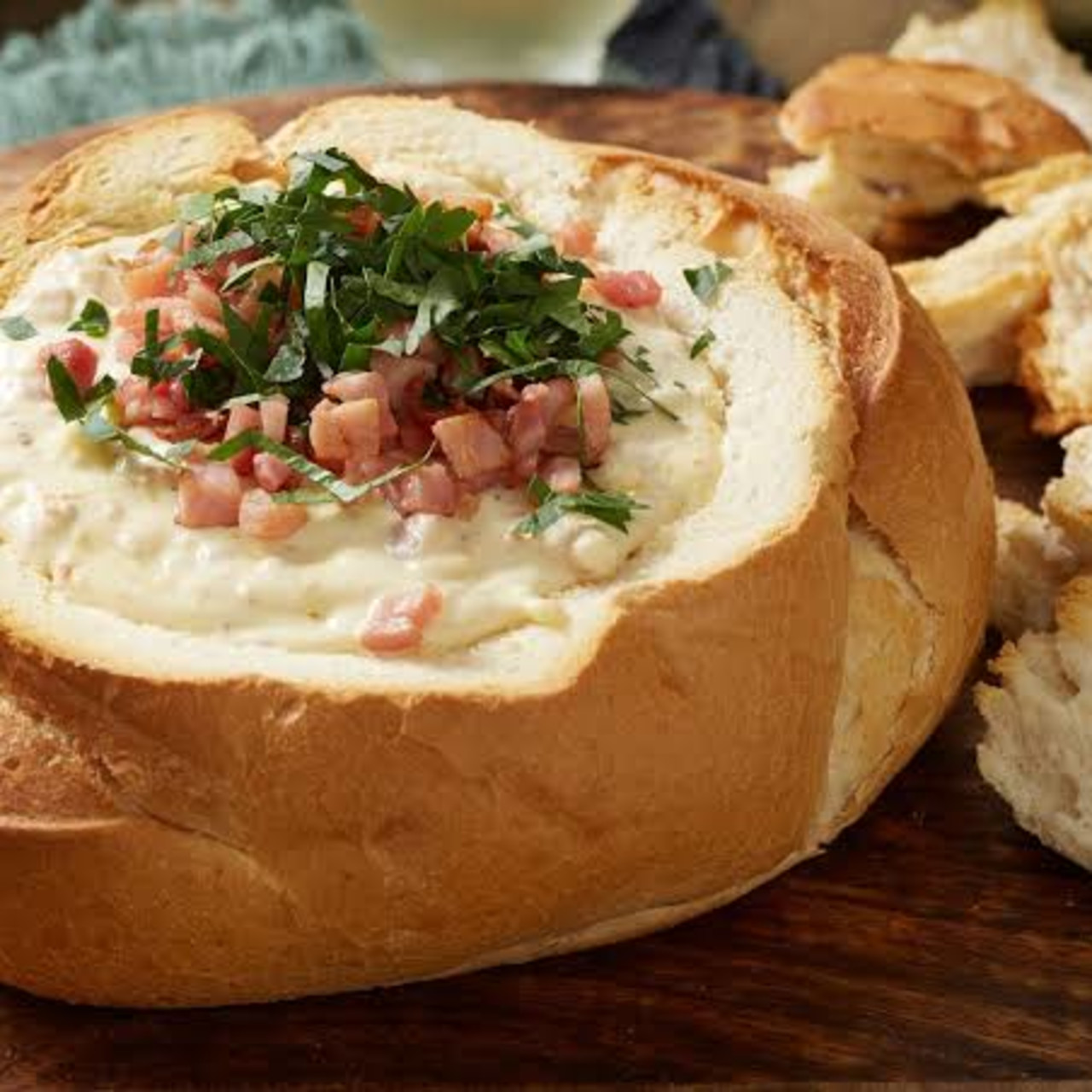 French Onion, Bacon and Cheese Cob Loaf