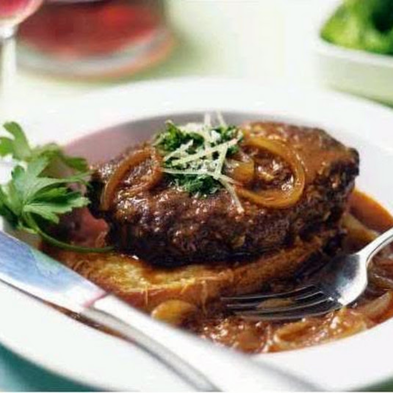 French Onion Salisbury Steak