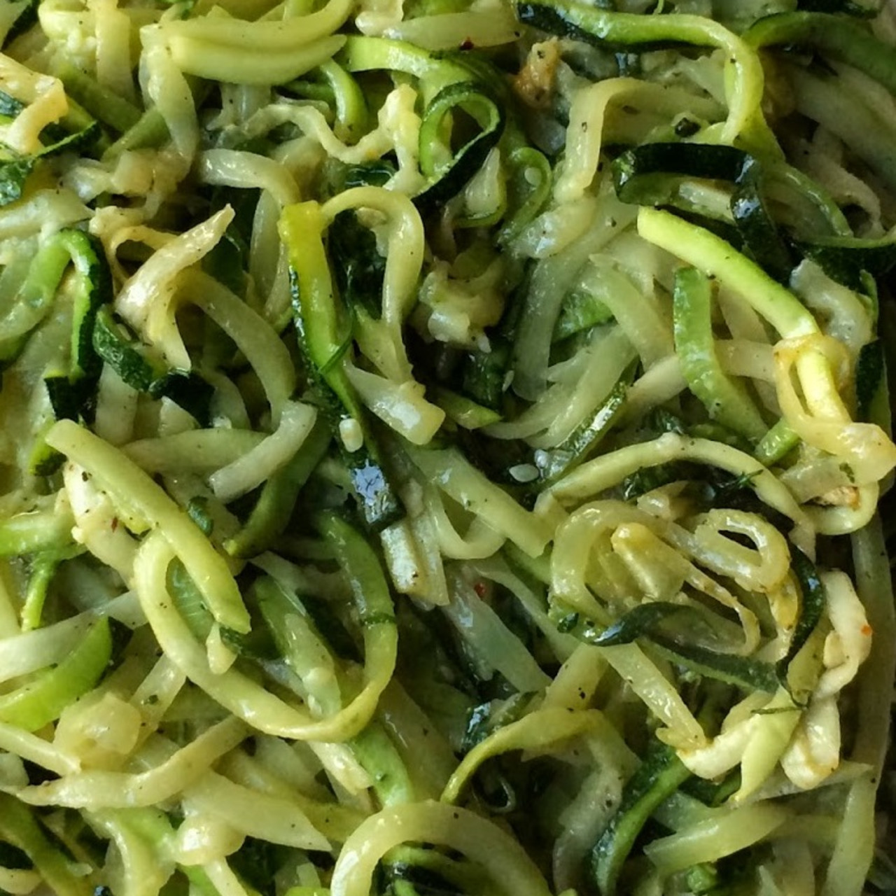 Fried Spiral Zucchini