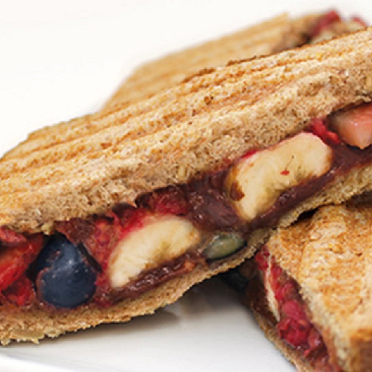 Fruit and Hazelnut Panini