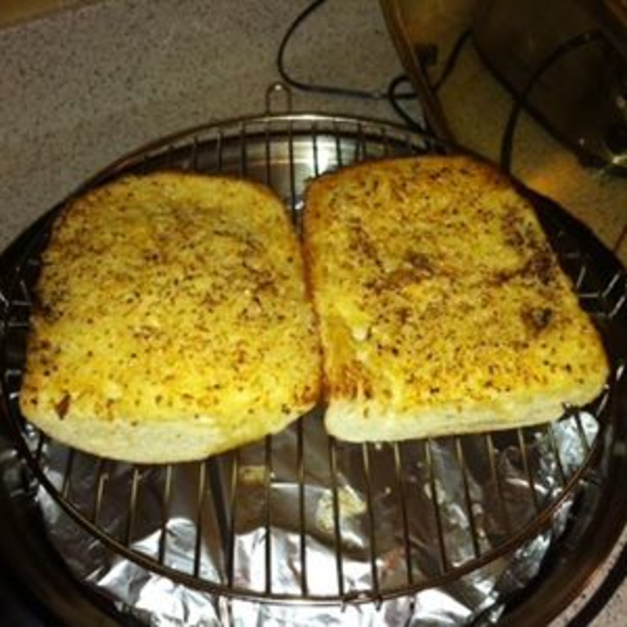 garlic bread in the NuWave
