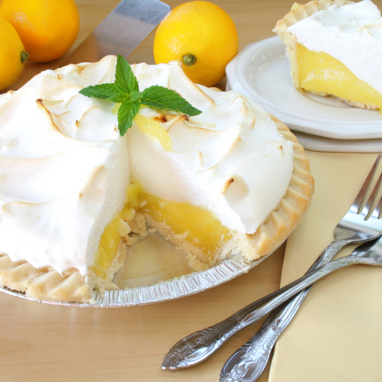lemon meringue pie with instant pudding