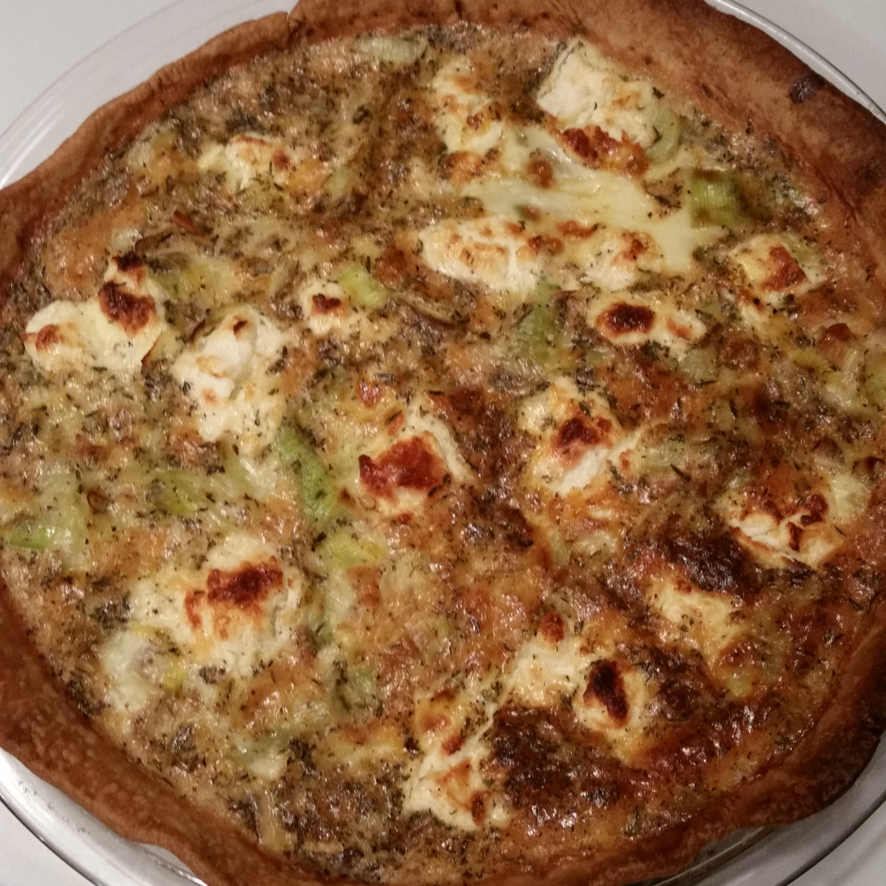 Goat Cheese and Leek Quiche
