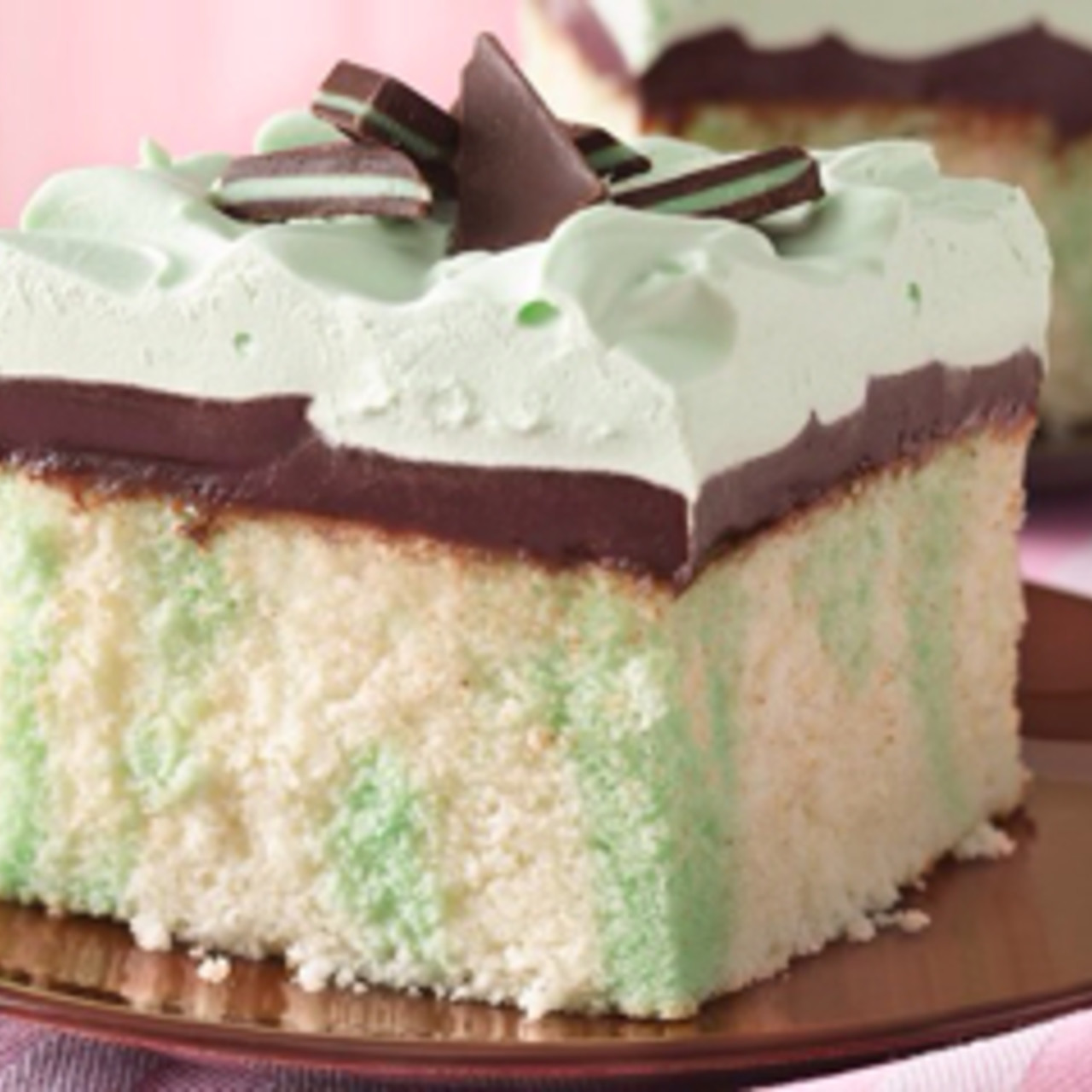 st patricks day grasshopper fudge cake