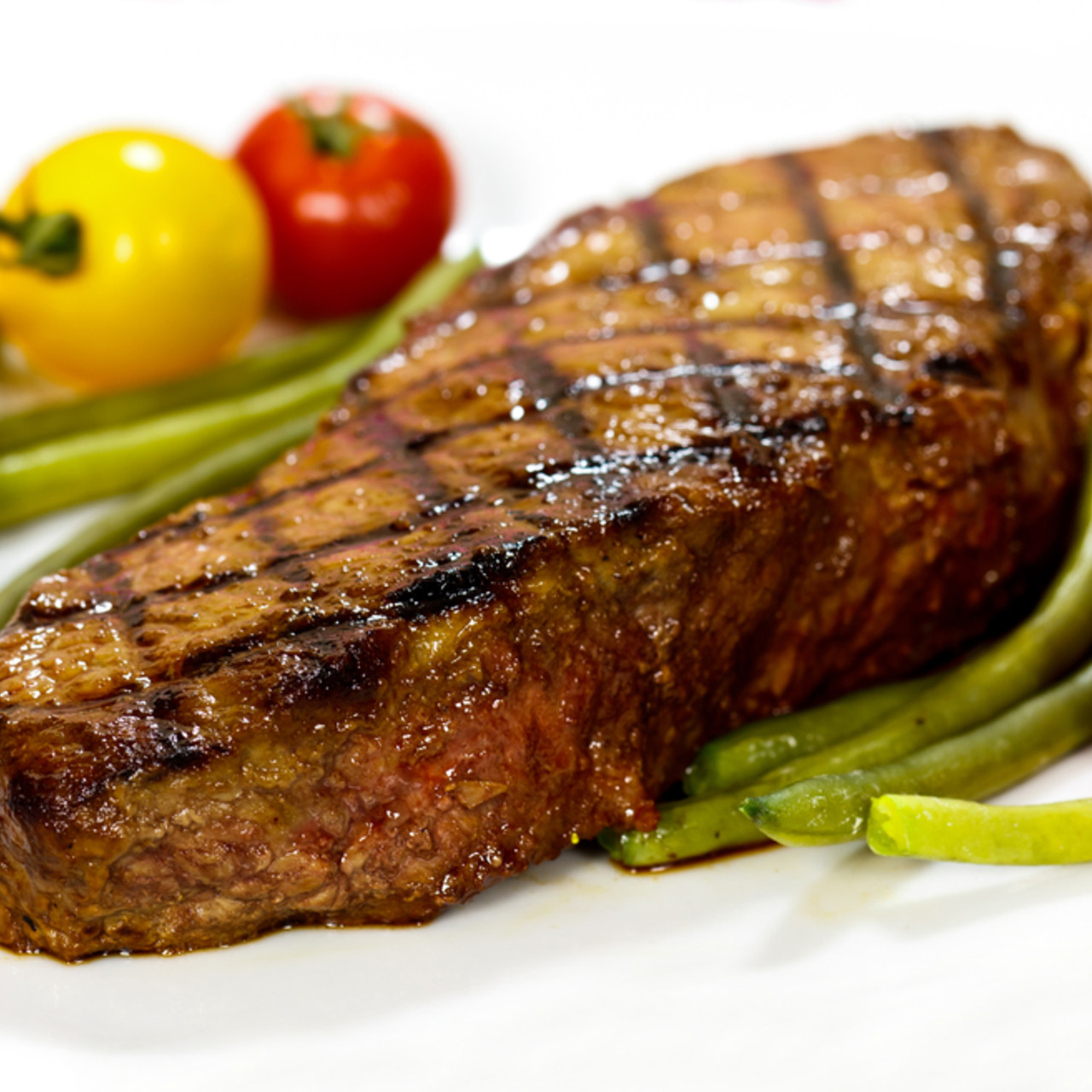 Grilled Butter-Marinated Sirloin Steaks