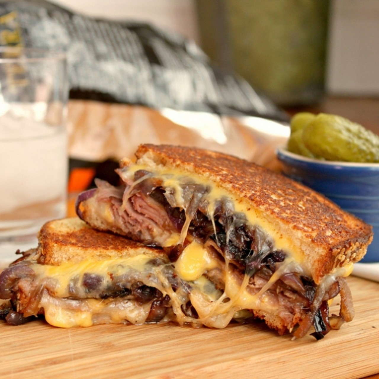 Grilled Cheese Roast Beef Sandwiches