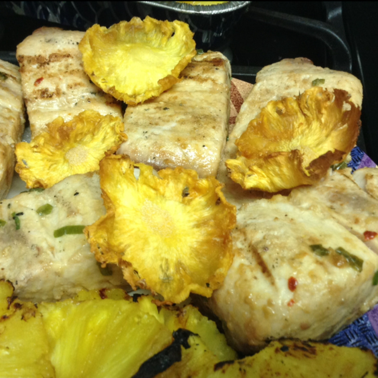 Grilled Mahi Mahi with Pineapple ( 7.5 Points)